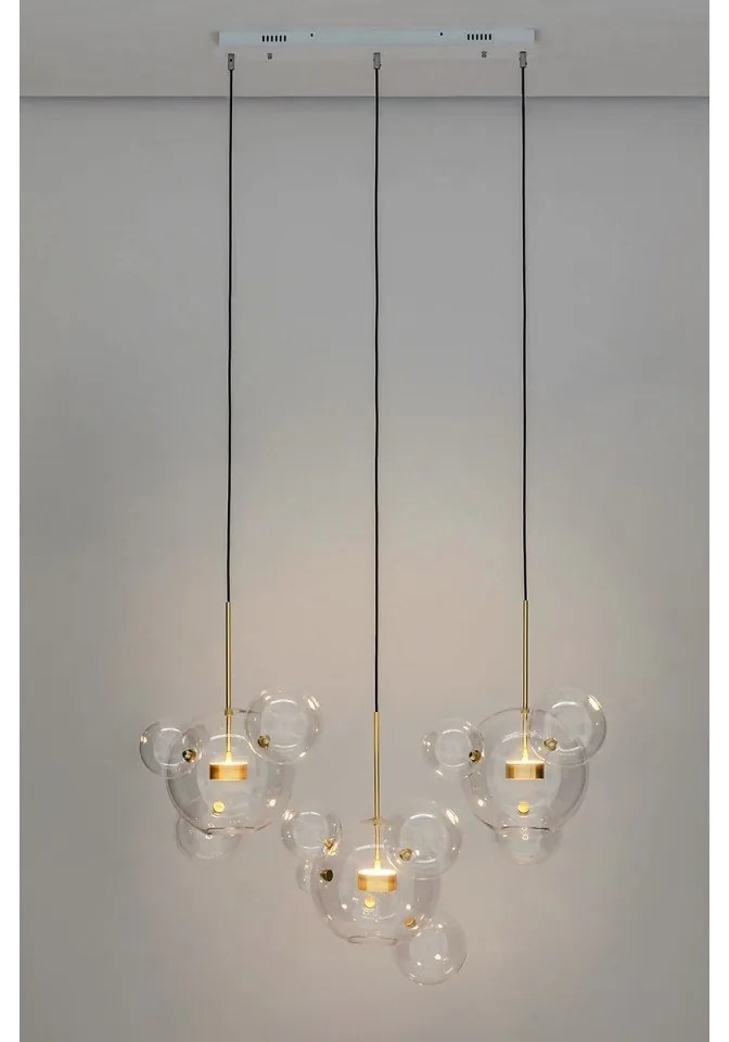 Lustra cu 3 pendule LED design modern Boliccine