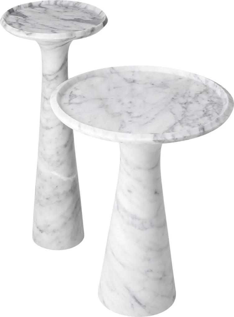 Masuta auxiliara design LUX din marmura Pompano high 113748 HZ
