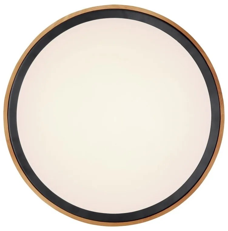 Plafoniera LED cu aspect lemn design modern Bruno maro 43,7cm 24W