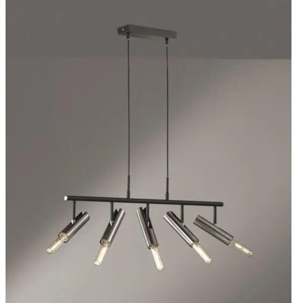 Lustră pe cablu DEAN 5xE27/25W/230V Fischer & Honsel 60369