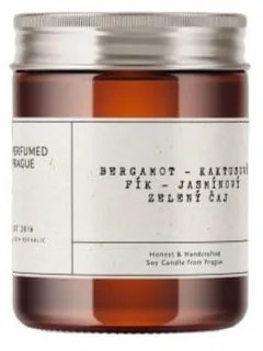 Lumânare parfumată din ceară de soia timp de ardere 40 h #46 Bergamot, Jasmine, Opuncia – Perfumed Prague