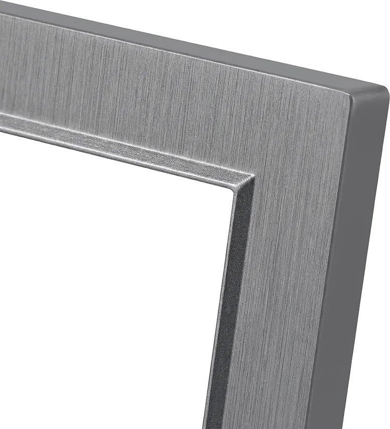 Priză Nova III cu două prize împământate, cu priză TV și cadru gri