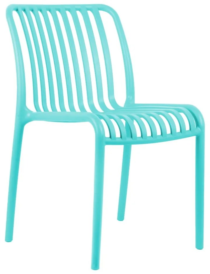 Scaun de dining turcoaz din plastic Glee – Leitmotiv