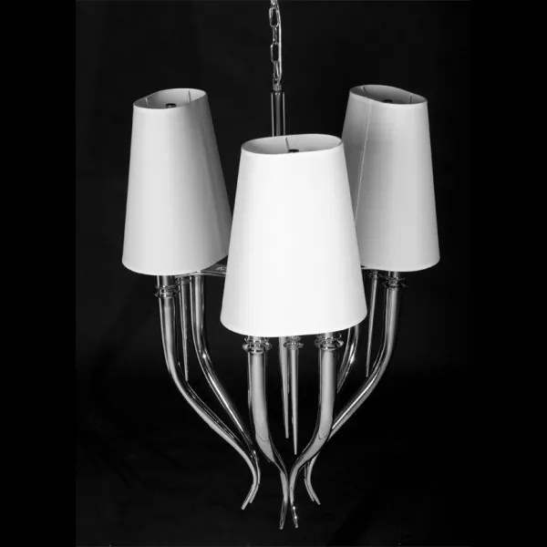 Azzardo AZ0028 - Lustră pe lanț DIABLO 6xE14/11W/230V alb