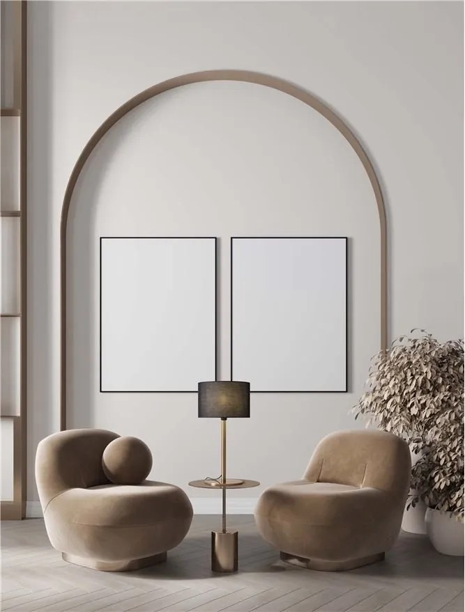 Veioza/Lampa de masa design decorativ SIBNIA alama/negru