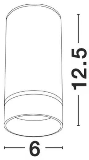 Spot aplicat tavan / plafon design modern ESCA alb