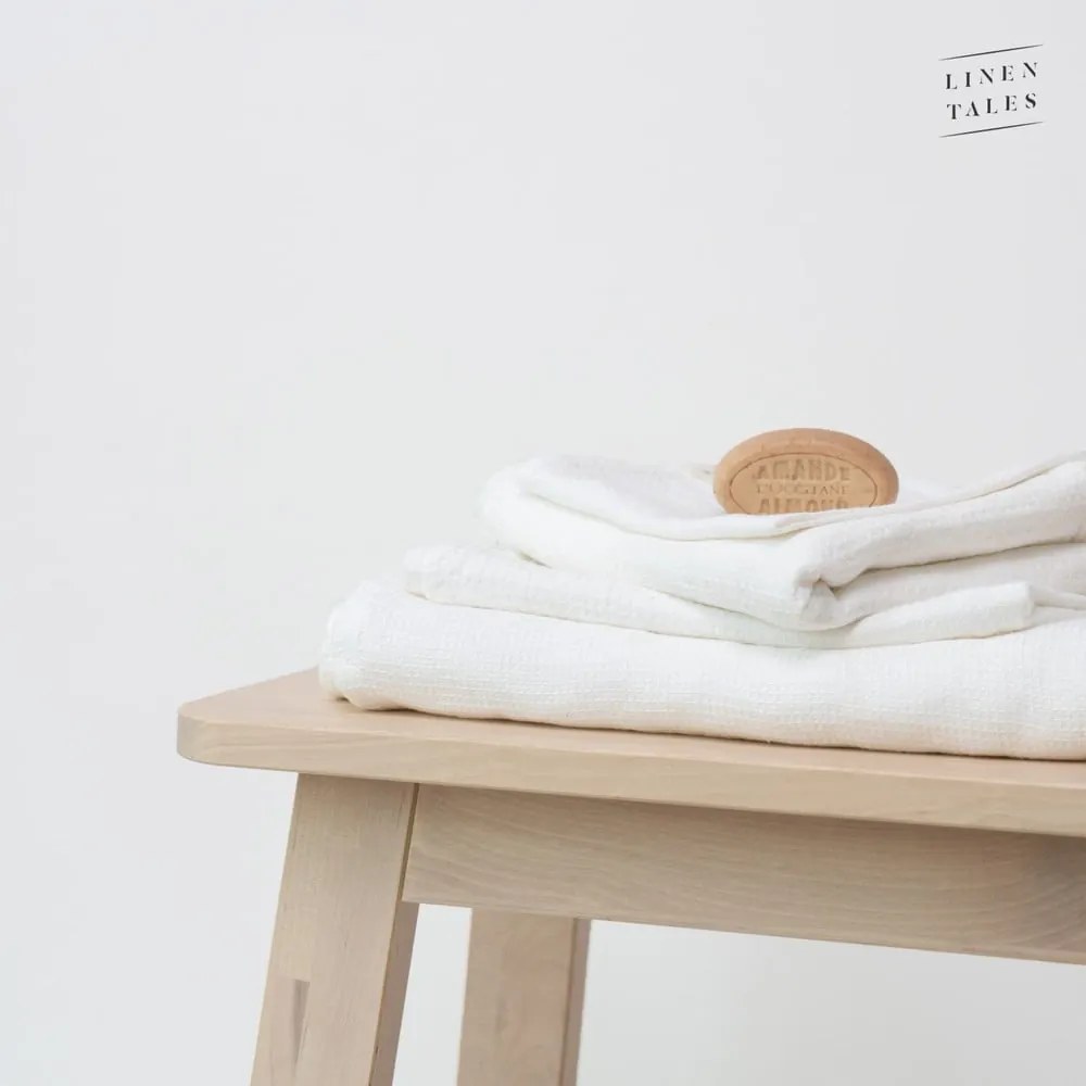 Prosop alb din in 30x30 cm - Linen Tales