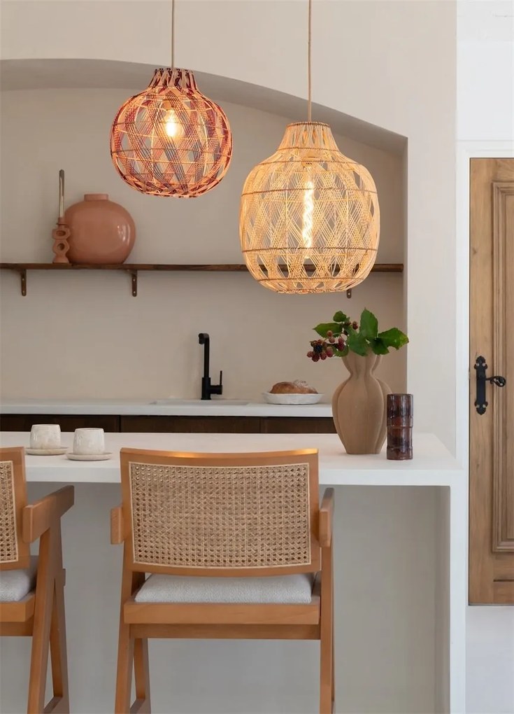 Lustra/Pendul Eco, Bambus, Mendoza natural, L
