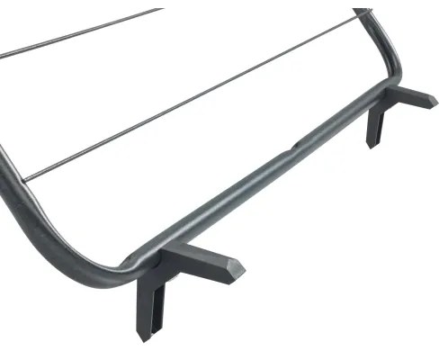 WENKO 63003100 - Uscător de rufe CHAMPION 65 x 114 cm, negru