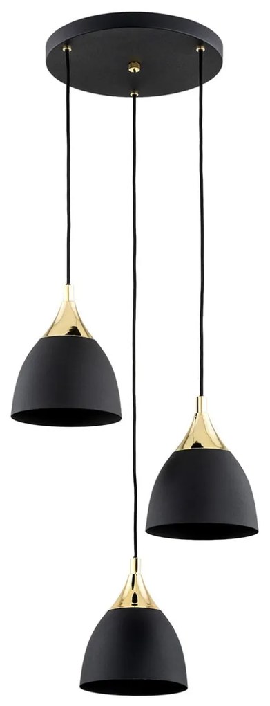 Pendul design modern MURANO negru