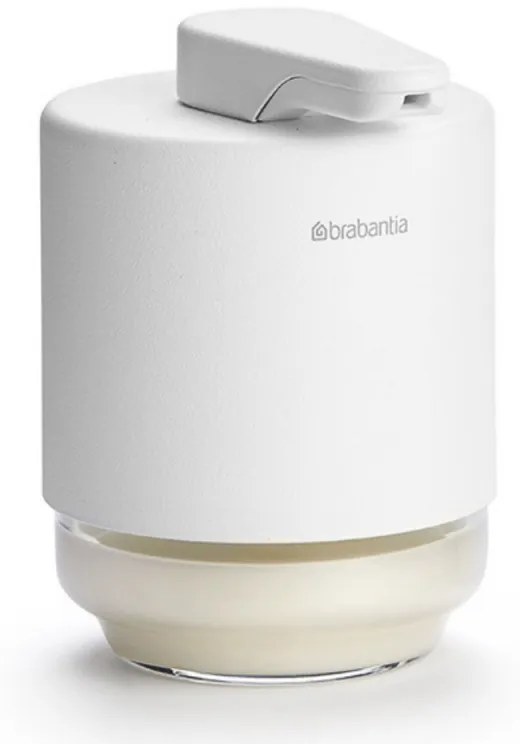 Dozator pentru sapun lichid Brabantia MindSet 1005673, 200 ml, Deschidere larga, Alb
