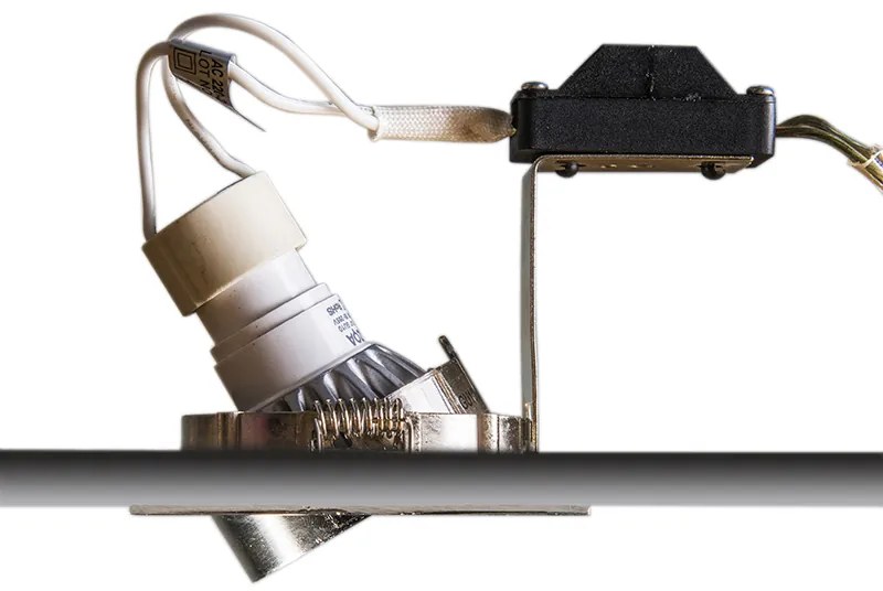 Spot modern îngropat din oțel, reglabil, set de 10 - Edu