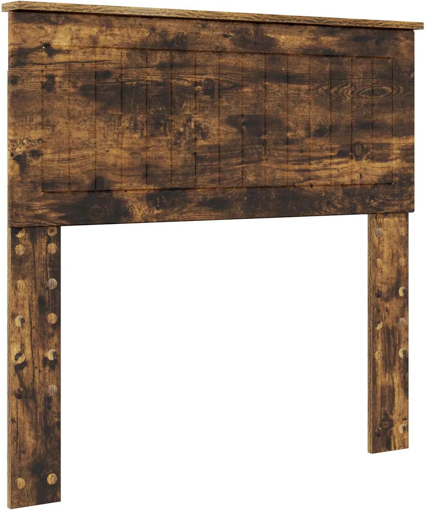 vidaXL Tăblie cap Stejar fumuriu 90 cm Lemn compozit