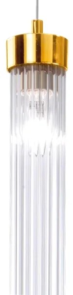 Lustră pe cablu RAGGIO 1xE14/25W/230V 24K aurie Kolarz 6009.30130