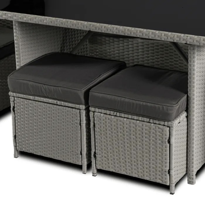 JAKS Mobilier ratan gri Colorado