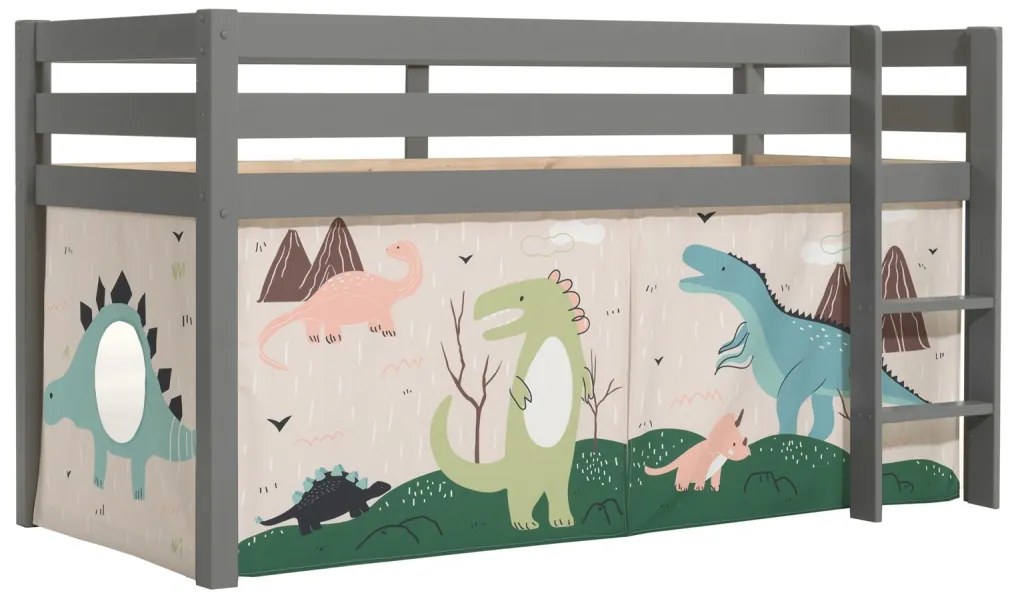 PINO PAT SEMI-INALT și cortina Dino.