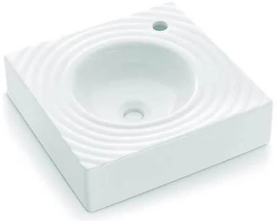 Bathco GOTA 0081 - Lavoar pentru montaj pe blat 45 x 45 cm, porțelan/alb