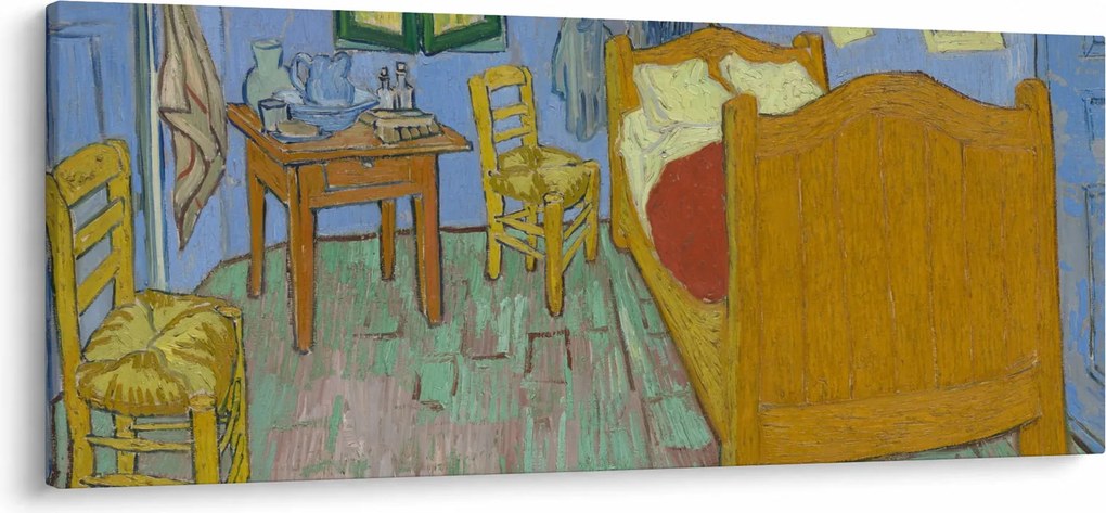Tablou - Vincent van Gogh, The Bedroom, reproducere (120x50 cm)