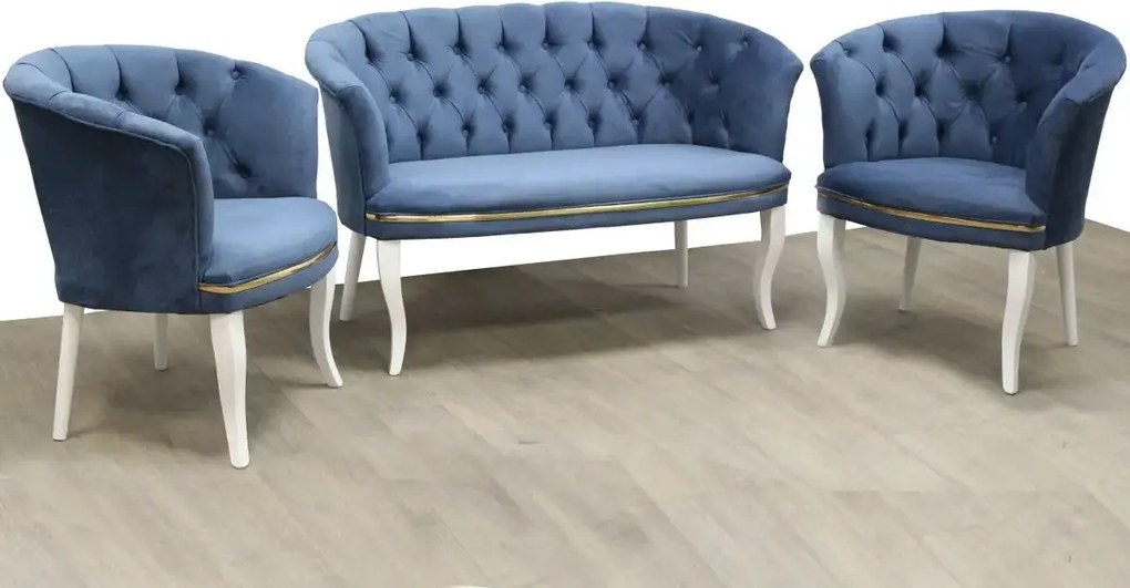 Set canapea Milano Relax Homs textil albastru