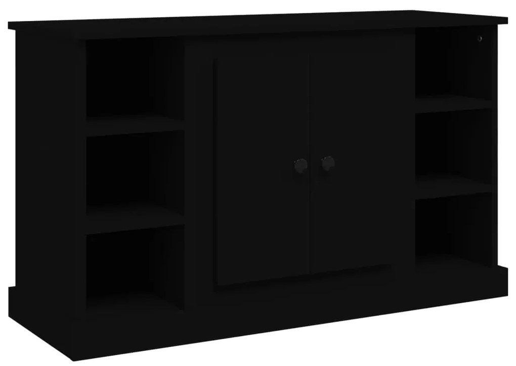 816441 vidaXL Servantă, negru, 100x35,5x60 cm, lemn prelucrat