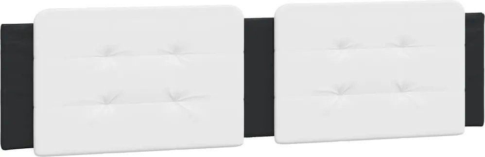 vidaXL Pernă pentru tăblie pat, Zadar, alb și negru, 200cm, piele artificială