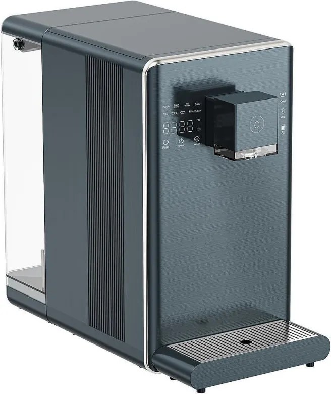 Dozator de apa la retea ELIXIR Pro Plus, 2200 W, Incalzire/Racire, Sterilizare UVC, Afisaj, Filtrare in mai multe etape, Compresor, Gri-albastru/Grafit