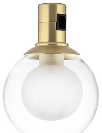 Accesoriu, Corp de iluminat pentru sistemul magnetic PUZZLE si GRAMMI, Minimal alama satinata