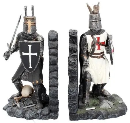 Suport lateral de carti medieval - book end- Duelul 19 cm