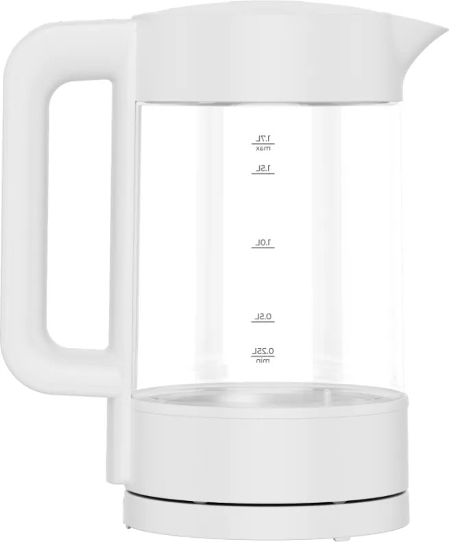 Cana electrica AENO AEK0005, 2200 W, 1,7 l, 40-100 °C, Baza rotativa la 360°, STRIX, Afisaj LED, Filtru, Alb