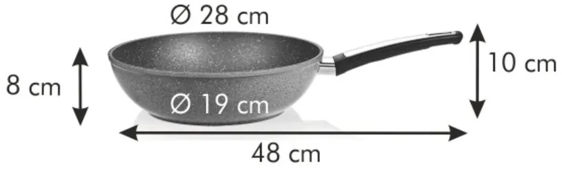 Wok Tescoma i-PREMIUM Stone, 28 cm