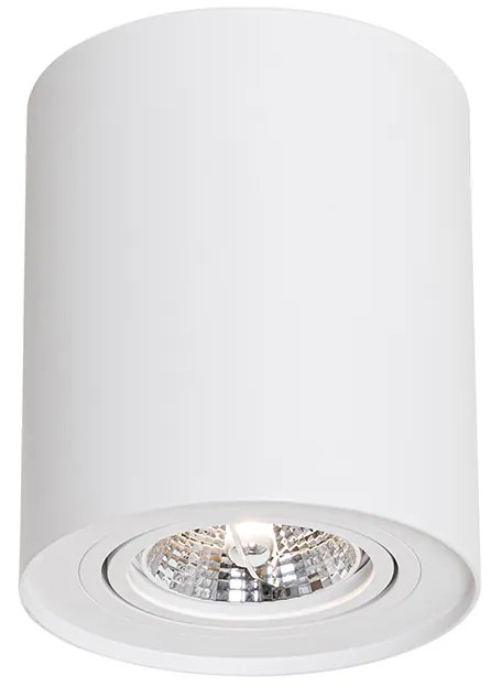 Spotlight modern de plafon alb, rotativ și înclinabil AR70 - Rondoo Up