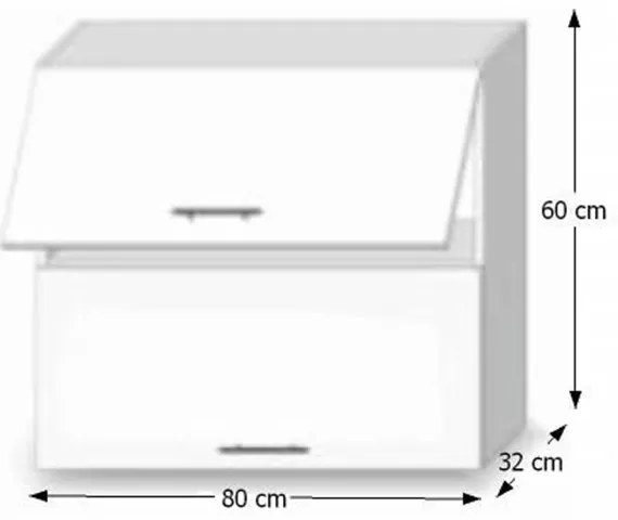 Dulap superior de bucătărie G80 U Lilouse. 1014720