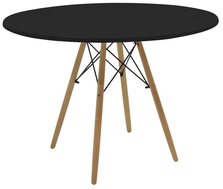 Masa Rotunda Fixa Linda 120 Cm Neagra