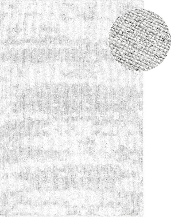 Covor gri deschis reversibil/țesut manual din iută 120x170 cm Bouclé Jaipur – Hanse Home