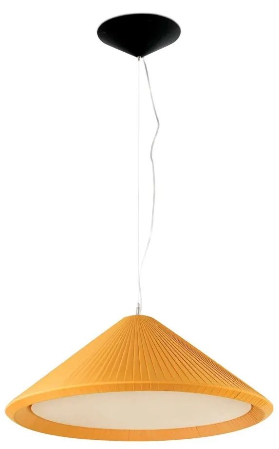 Lustra XXL suspendata design decorativ SAIGON IN 70cm yellow