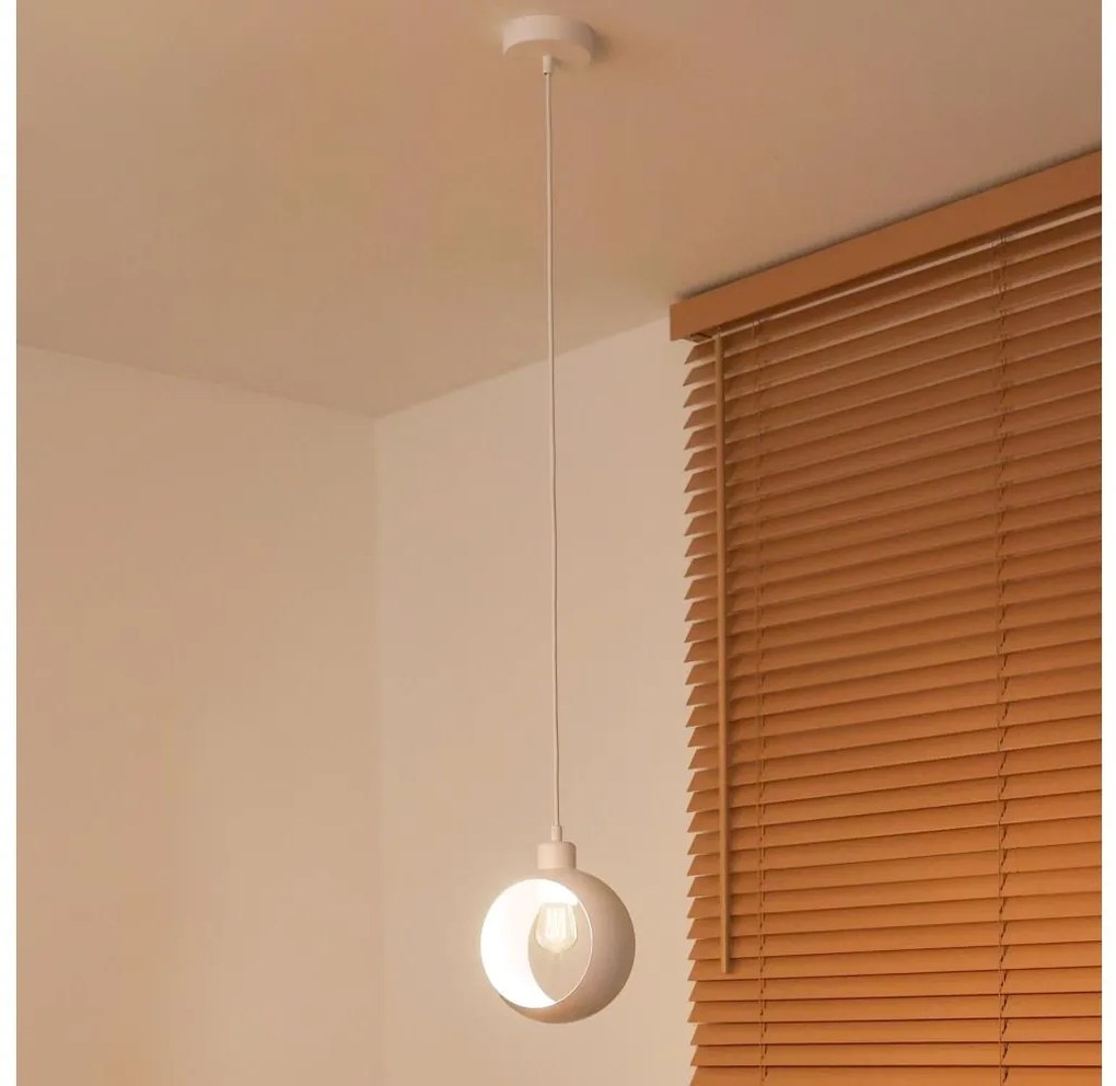 Duolla - Pendul pe cablu IRONLINE 1xE27/15W/230V, alb
