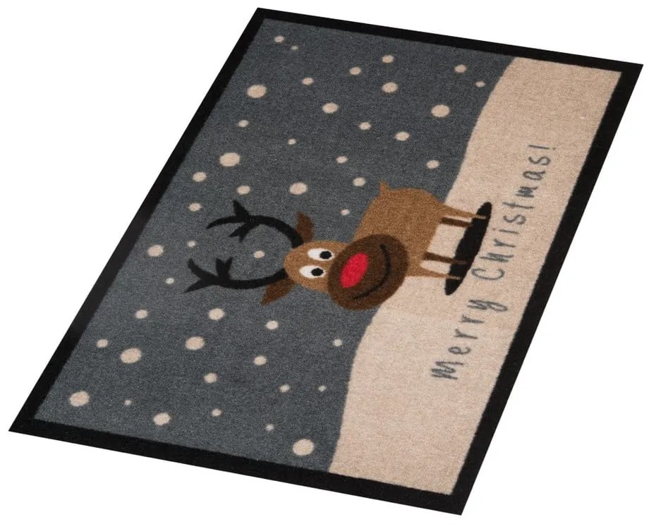 Covoraș intrare Hanse Home Merry Christmas Reindeer, 40x60 cm