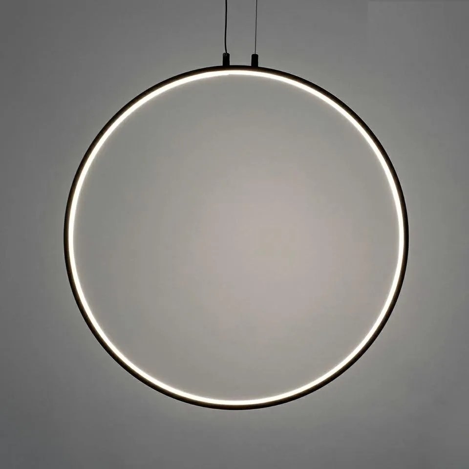 Lustra design inelar LED Ring 80 negru