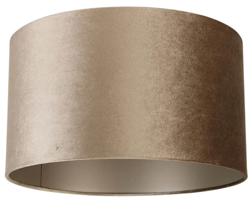 Abajur din catifea taupe 35/35/20