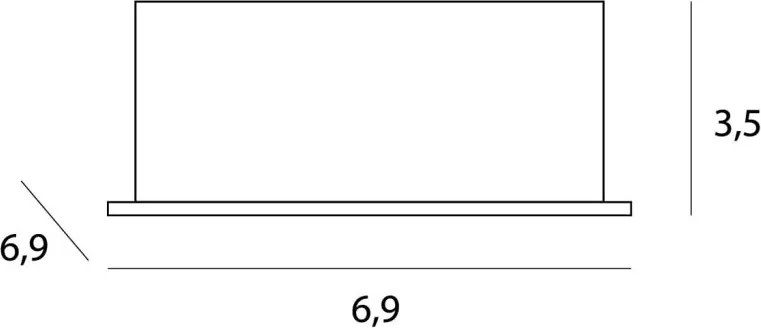 Corp incastrabil tavan fals cu 9 spoturi LED X-line