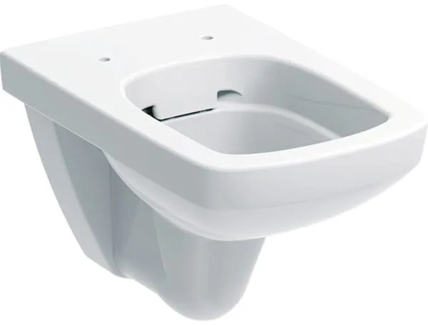 Vas WC suspendat rimless Geberit Selnova Square, alb, cu spalare verticala