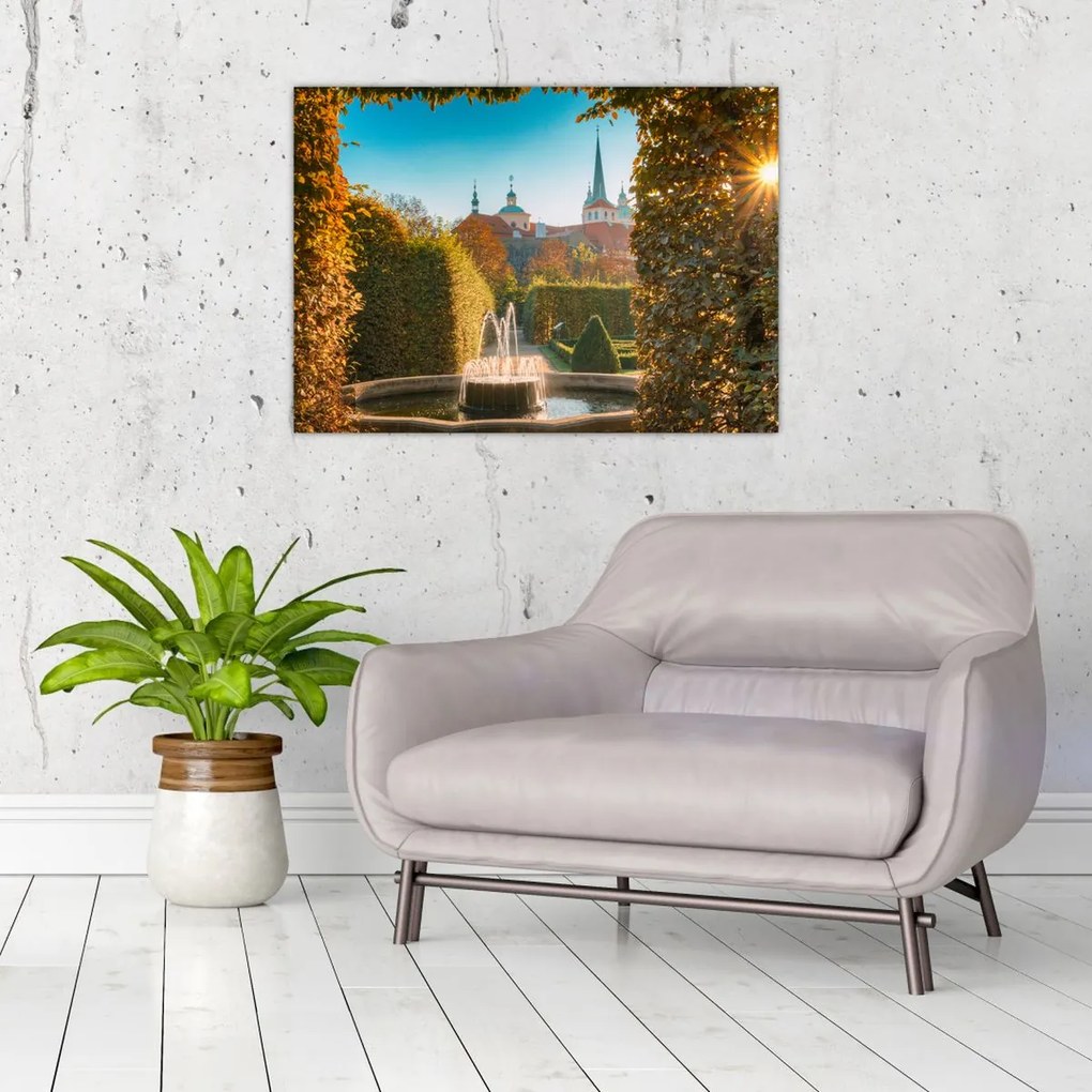 Tablou pe sticlă - Palatul Wallenstein (70x50 cm)