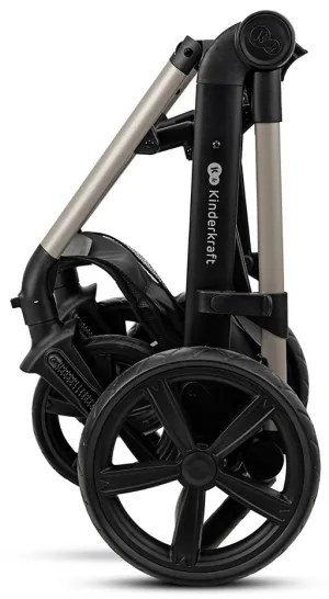 Cărucior de copii combinat 3 în 1 KINDERKRAFT MOOV 2 Moonlight grey + scaun auto MINK PRO