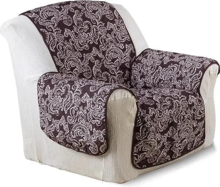 decoDoma Cuverturi cu braţe, ciocolată şezut 57 cm