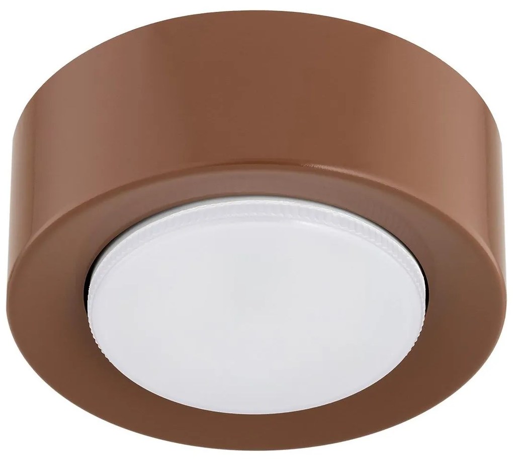 Argon 8916 - Plafonier ELORA, 1x soclu GX53 (7 W, 230 V), diametru 11 cm, culoare teracotă