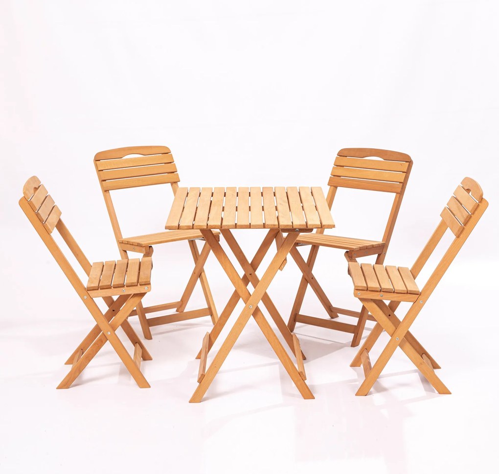 Set masă scaune de grădină (5 buc) Maxwell (maro). 1082970