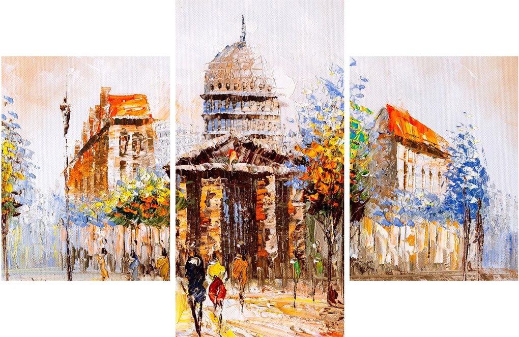 Tablou - Monument de oraș pictat (90x60 cm)