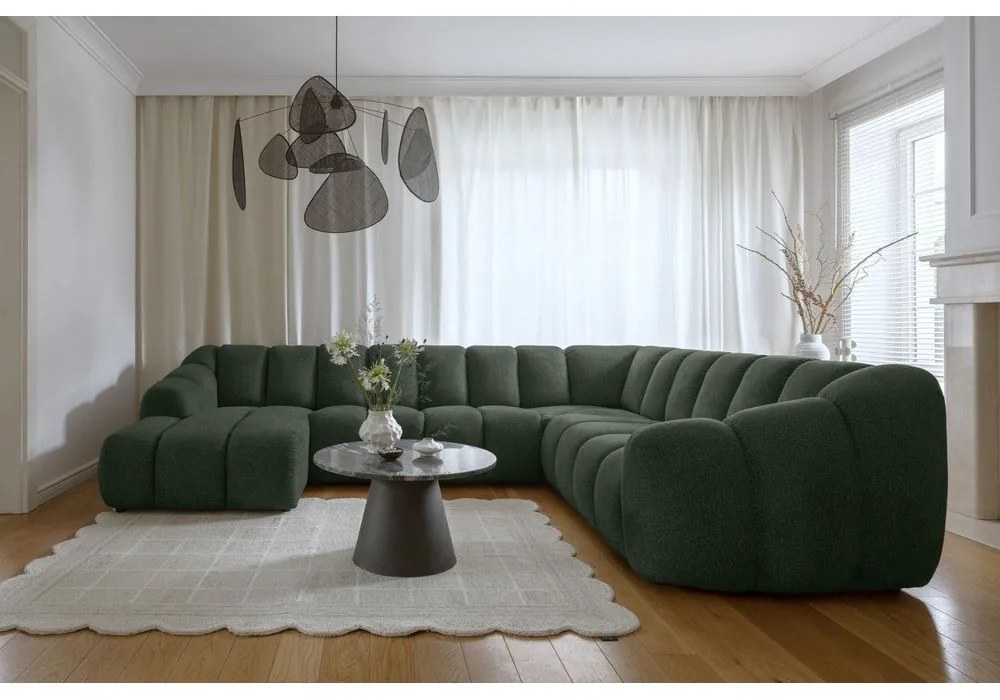 Colțar verde închis (cu colț pe partea dreaptă/în formă de "U") Shell – Miuform