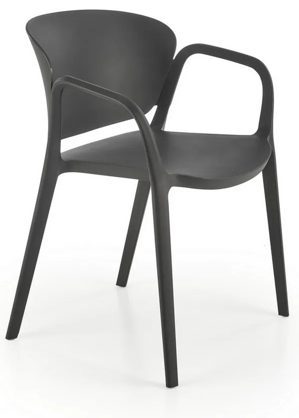Scaun de bucaterie Layne, negru