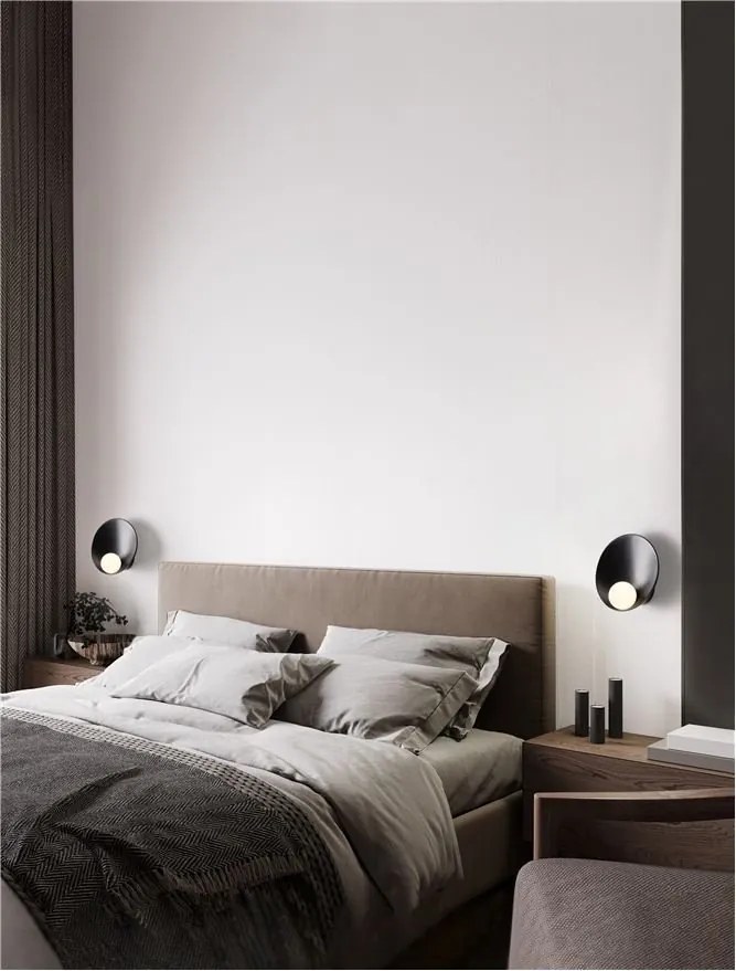Aplica de perete design modern Minim negru